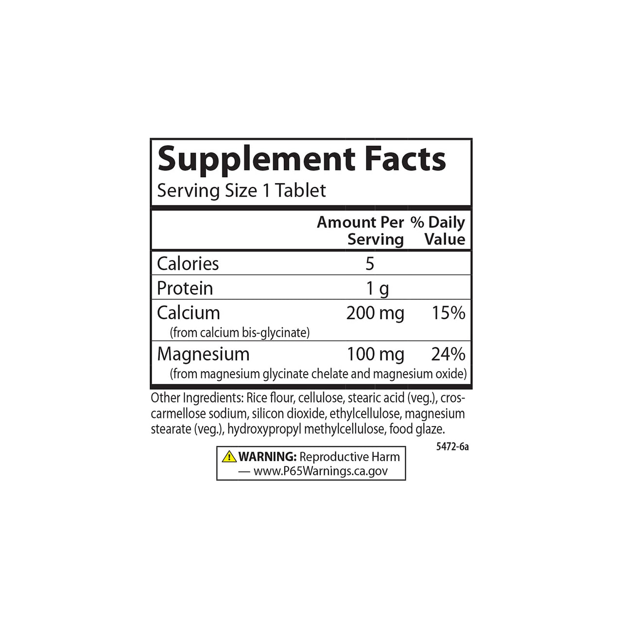 Carlson - Chelated Cal-Mag, 2:1 Calcium to Magnesium Ratio, Bone Support, Muscle Function & Energy Production, 180 Tablets