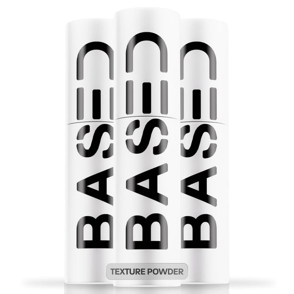 BASED Hair Texturizing Powder, Lightweight & Volumizing Hair Styling Powder with Matte Finish, Add Texture to Hair with Medium Hold, For Short to Medium Hair, (1.69oz Bottle, 2.5 Gram Fill, Pack of 3)