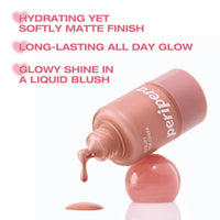 Thumbnail for PERIPERA SYRUPY TOK CHEEK 15 Colors, Liquid Blush, Dewy Finish and Hydrates All day, Soft Velvet Texture Face Cheek Tint (03 FRIENDSHIP MAUVE)