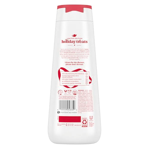 Dove Limited Edition Holiday Treats Body Wash for Deep Nourishment Apple Cider Carmel 20 oz