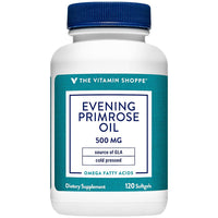 Thumbnail for The Vitamin Shoppe Evening Primrose Oil 500mg - GLA Omega-6 | Women's Hormonal Balance | 120 Softgels | Cold-Pressed