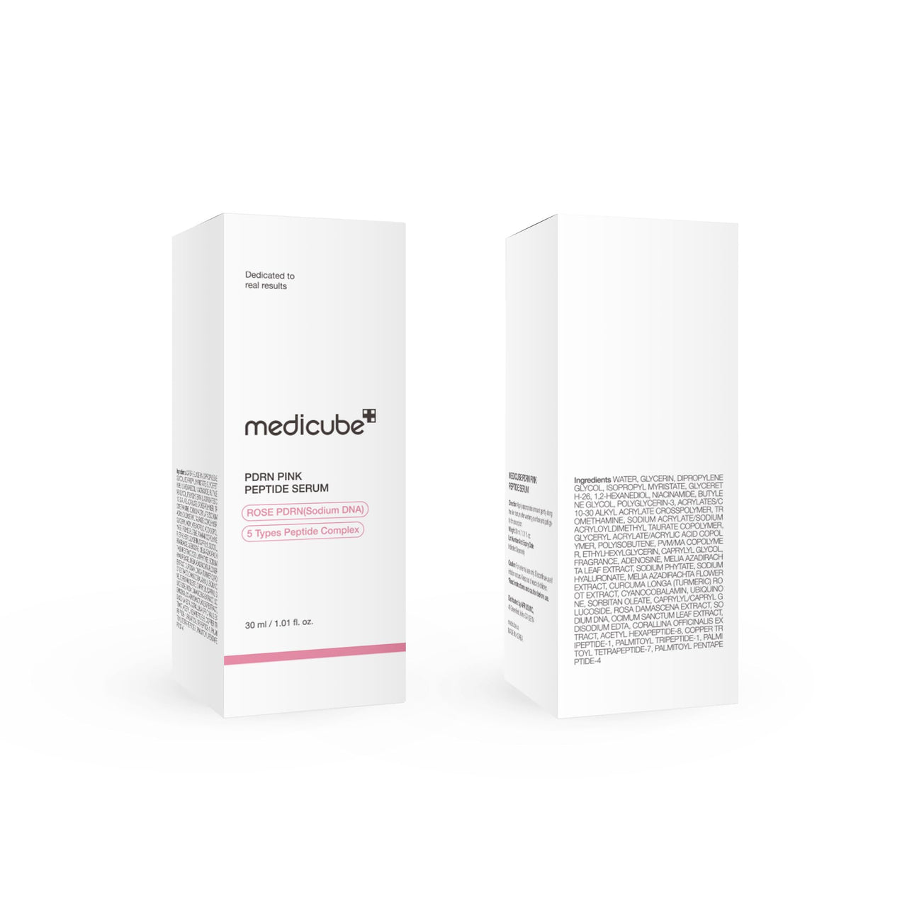 medicube PDRN Pink Peptide Serum with Rose PDRN | Vegan Pink Glow Serum with Peptides & Niacinamide for Hydration & Firm-Looking Skin | Uneven Tone Care | Korean Skincare, 1.01 fl. Oz