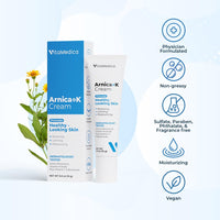 Thumbnail for VitaMedica Arnica Cream - Arnica Montana + Vitamin K Oxide Bruise Cream - Sensitive Skin Formula - Undereye - 0.5 ounces
