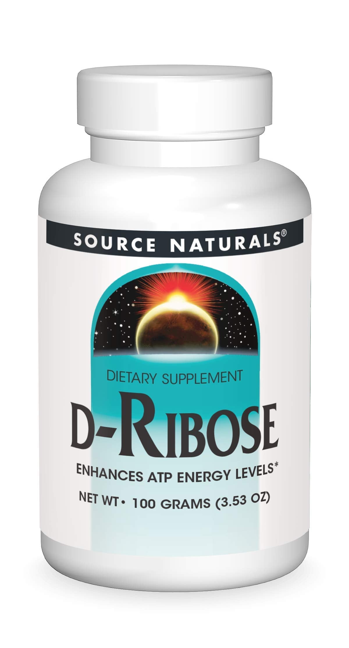 Source Naturals D-Ribose, Enhances ATP Energery* - 100 Grams Powder