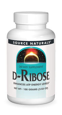Thumbnail for Source Naturals D-Ribose, Enhances ATP Energery* - 100 Grams Powder