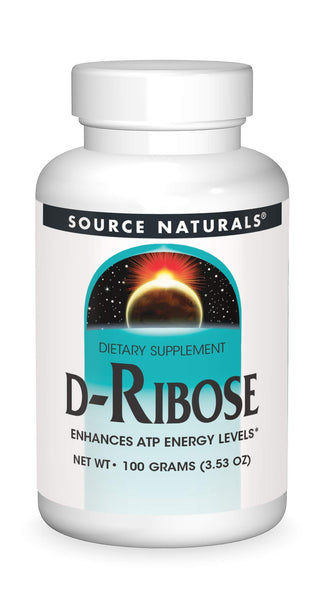 Source Naturals D-Ribose, Enhances ATP Energery* - 100 Grams Powder