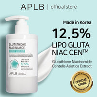 Thumbnail for APLB Glutathione Niacinamide Body Lotion | LIPO GLUTA NIAC CEN™ 12.5% 10.14 FL.OZ/Korean Skincare, Long lasting hydration, Revitalize for gentle and improve skin texture