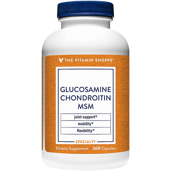 The Vitamin Shoppe Glucosamine Chondroitin MSM - Joint Health, Cartilage Support & Mobility (360 Capsules)