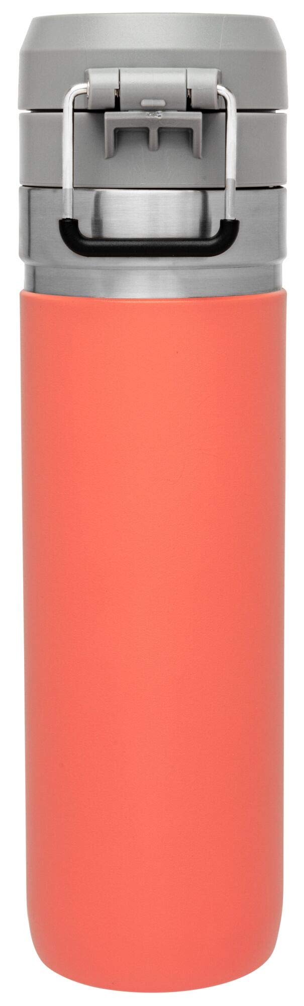 Stanley Quick Flip GO Water Bottle 24 oz | Push Button Lid | Leakproof and Packable for Travel and Sports | Insulated Stainless Steel | BPA-Free | Guava