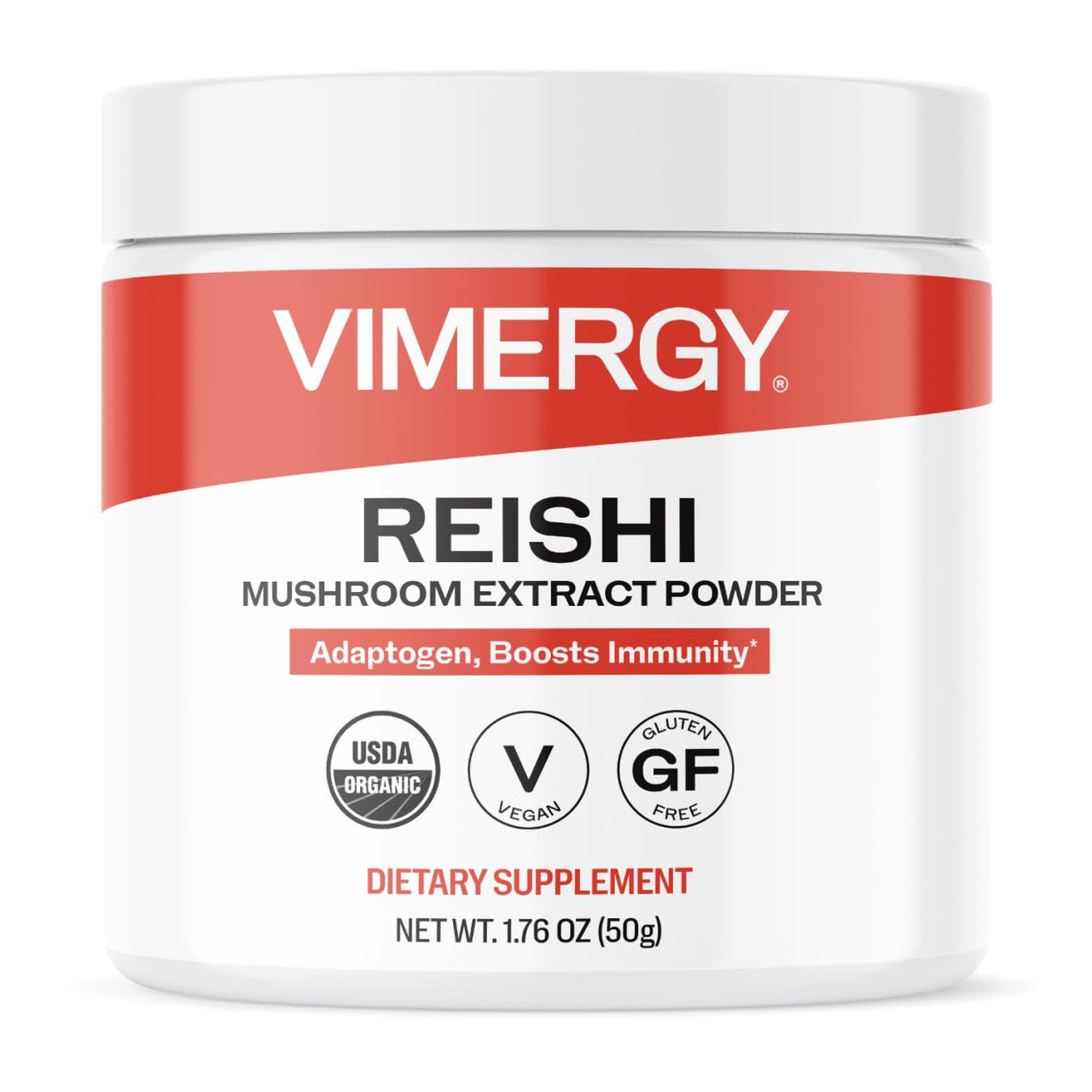 Vimergy Reishi Powder – Superfood Cellular Support* – Benefits Immune Health* – USDA Certified Organic, Vegan, Paleo-Friendly, Gluten-Free – 33 Servings