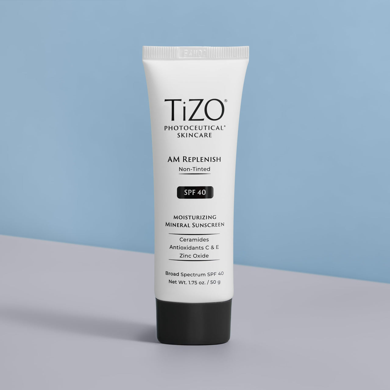 TIZO Photoceuticals Am Replenish Non-tinted Facial Mineral Sunscreen SPF 40, 1.75 oz