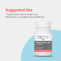 Thumbnail for Allergy Research Group ARG Pregnenolone 100 mg - Micronized Hormone Precursor Support - Highly Bioavailable - Hypoallergenic - 60 Servings - 60 Scored Tablets