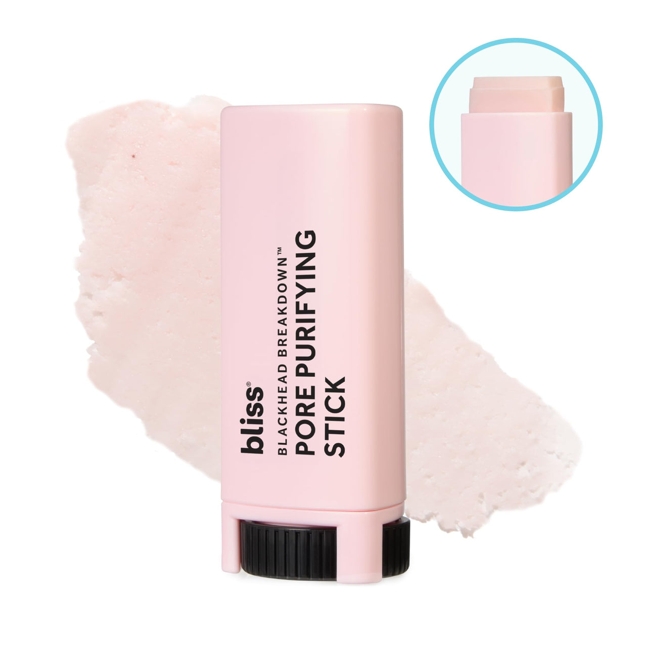 Bliss Blackhead Breakdown - Blackhead Purifying Stick - Extracts Pore Clogging Debris - Formulated with Pink Clay & Salicylic Acid
