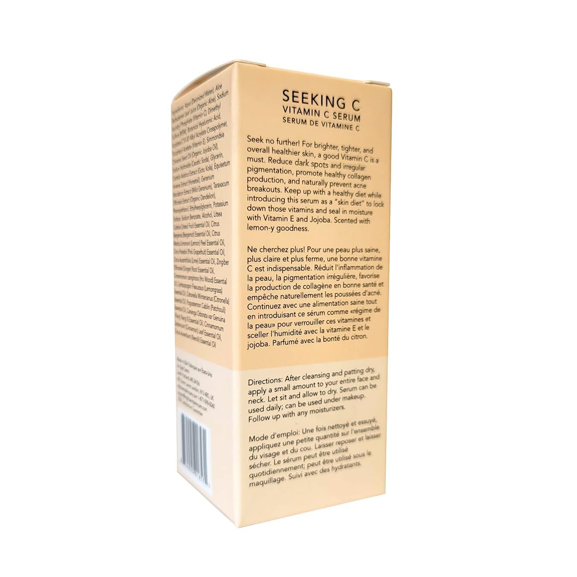 Eight Saints Vitamin C Serum For Face, Anti Aging Facial Serum, Hyaluronic Acid, Vitamin E, Organic Aloe Vera and Jojoba Oil, Hydrating & Brightening Serum for Dark Spots, Fine Lines and Wrinkles, 1oz