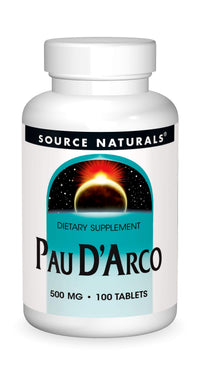 Thumbnail for Source Naturals PAU D'Arco Dietary Supplement - 100 Tablets