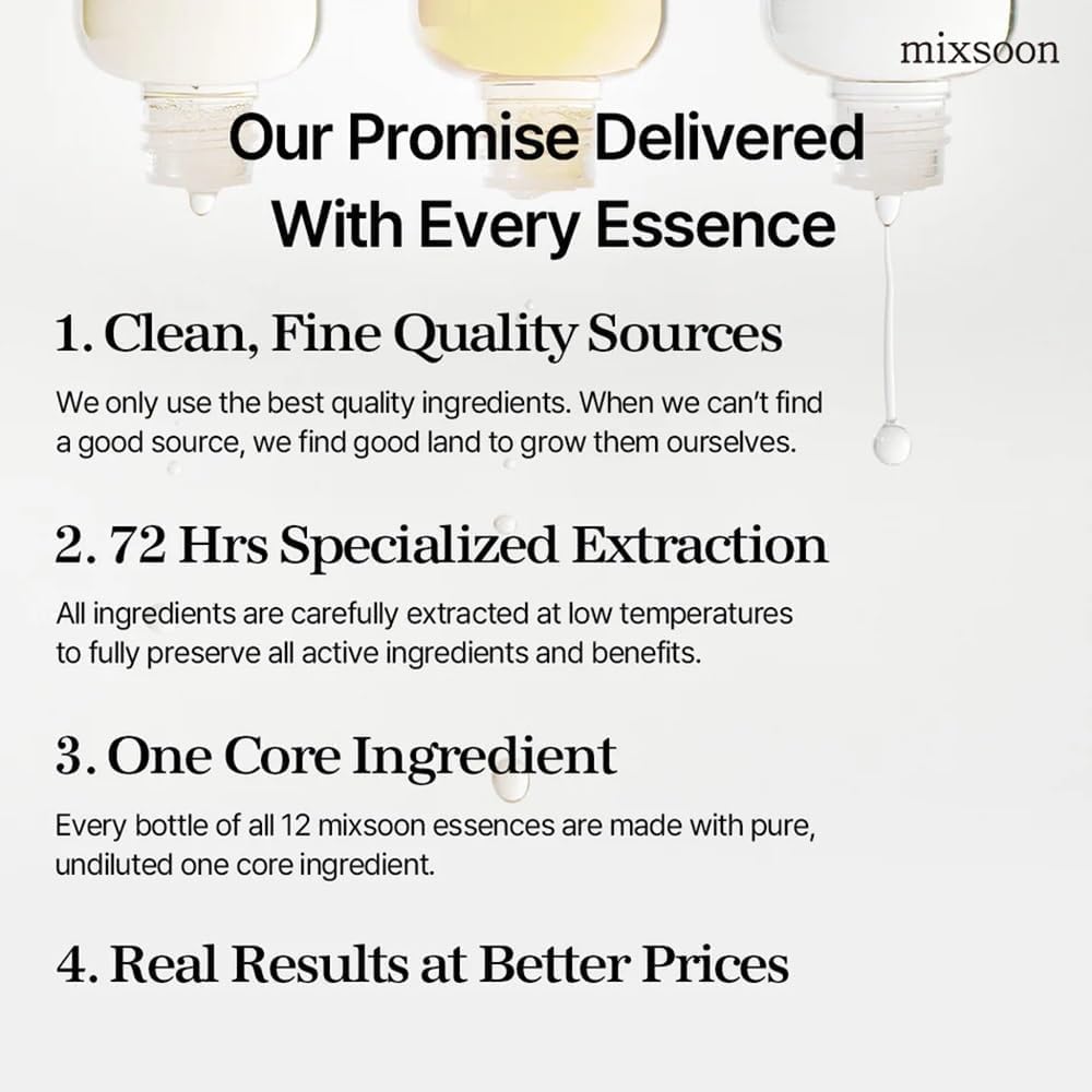 mixsoon Soondy Centella Asiatica Essence-Soothing, Calming and Hydrating for Face, Jeju Island Cica Extracts, Gentle Formula for Balanced, Healthy Skin 50ml / 1.69 fl.oz. Korean Glass Skin Care