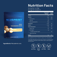 Thumbnail for Blueprint Bryan Johnson Raw Macadamia Nuts - No Palm Oil - Keto and Low Carb Snack - No Added Sugar, Vegan, Non GMO, Keto and Paleo Friendly (4 Ounces)
