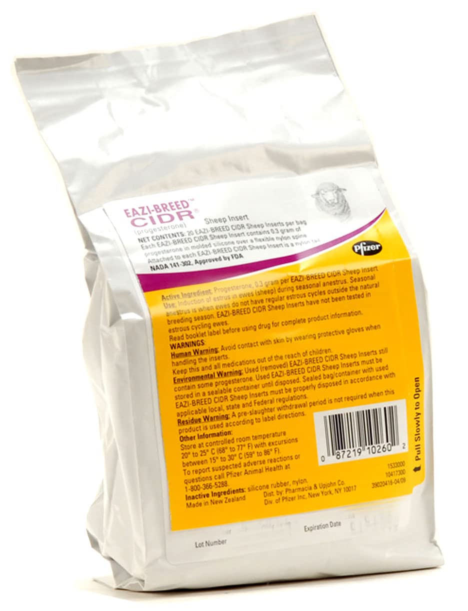 Eazi-Breed CIDR Sheep Inserts, 20 per Bag