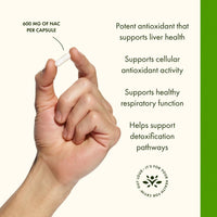 Thumbnail for Swanson NAC N-Acetyl Cysteine Antioxidant Liver Support & Amino Acids Supplement 600 mg 100 Capsules