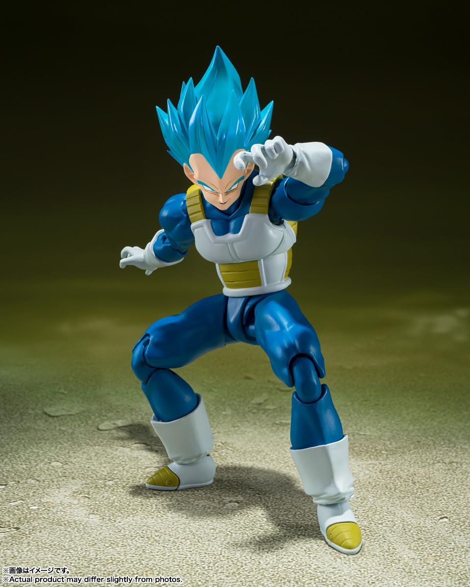 TAMASHII NATIONS - Dragon Ball Super - SSGSS Vegeta -Unwavering Saiyan Pride- S.H.Figuarts Action Figure