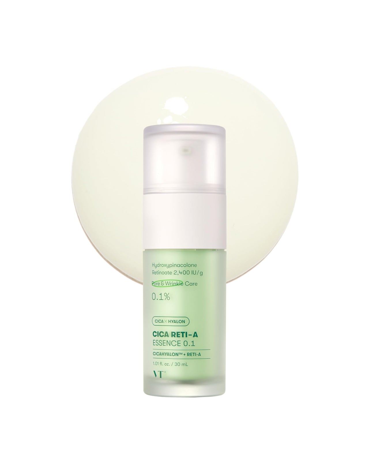 VT COSMETICS Cica Reti-A Retinol Essence 0.1 Skin Balancing Essence For Sensitive Skin 1.01 fl oz