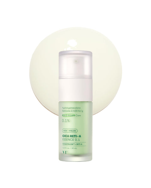 VT COSMETICS Cica Reti-A Retinol Essence 0.1 Skin Balancing Essence For Sensitive Skin 1.01 fl oz