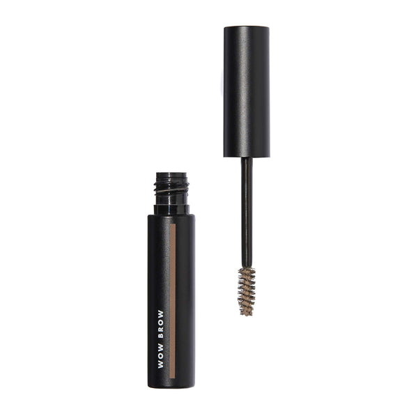 e.l.f., Wow Brow Gel, Volumizing, Buildable, Wax-Gel Hybrid, Creates Full, Voluminous-Looking Brows, Locks Brow Hairs In Place, Taupe, Fiber-Infused, 0.12 Oz