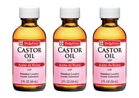 Thumbnail for De La Cruz Castor Oil - 100% Pure Castor Oil for Hair, Skin, Eyelashes, and Eyebrows - USP Grade, 2 FL Oz (3 Glass Bottles)