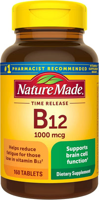 Thumbnail for Nature Made Vitamin B-12 1000 mcg Timed Release Tablets 160 ea (Pack of 3)