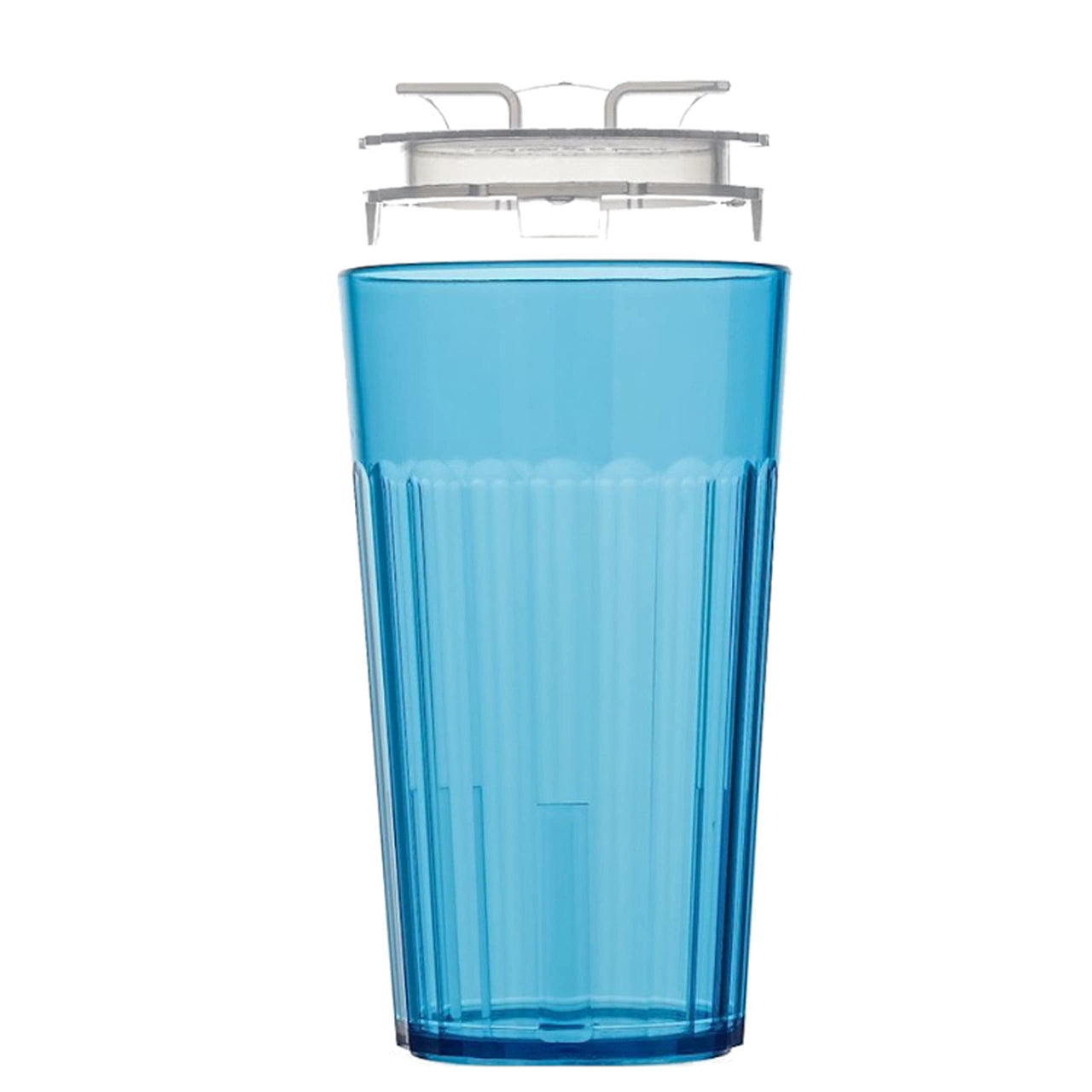 Image 1 of Reflo Smart Cup Bundle (Blue 1-Pack) Montessori Weaning Training for Toddlers, Slow-Spill Open-Cup Design, 360 Rim Flow-Control, Made in USA, BPA-Free, E-Guide via QR Code