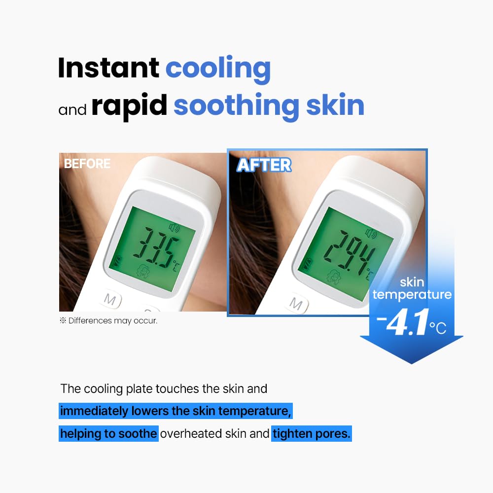 ILSO Dual Cooling Master, Korean Tighten Pores and Cooling Massage Stick, Color-Changing, Stainless Steel