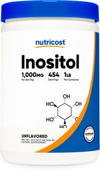 Thumbnail for Nutricost Inositol Powder 1LB (454 Grams) - Gluten Free, Non-GMO
