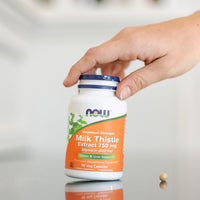 Thumbnail for Now Foods Milk Thistle Extract 750 mg Silymarin (600 mg), Maximum Strength - 90 Veg Capsules