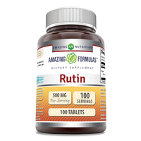 Thumbnail for Amazing Formulas Rutin 500 Mg | Tablets Supplement | Non-GMO | Gluten-Free | Made in USA (1 Pack | 100 Count)