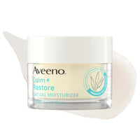 Thumbnail for Aveeno Calm + Restore Oat Gel Face Moisturizer for Sensitive Skin, Fast-Absorbing & Lightweight Gel Moisturizer & Face Cream with Prebiotic Oat & Feverfew, Fragrance-Free & Hypoallergenic, 1.7 Fl Oz