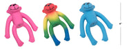 Thumbnail for 4 Inch Tiny Latex Dog Toy Cute Little Mini Monkey Squeaker for Small Breeds and Puppies (Rainbow)