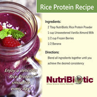 Thumbnail for NutriBiotic – Vanilla Rice Protein, 1 Lb 5 Oz (600g) | Low Carb, Keto-Friendly, Vegan, Raw Protein Powder | Grown & Processed Without Chemicals, GMOs or Gluten | Easy to Digest & Nutrient-Rich
