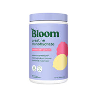 Thumbnail for Bloom Nutrition Creatine Monohydrate Powder, 5g Micronized Creatine per Serving, Supports Muscle Recovery, Strength, Endurance, Pre or Post Workout, Gluten Free, Non GMO, Raspberry Lemon, 40 SVG, 9 oz