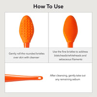Thumbnail for APRILSKIN Pore Cleansing Facial Silicone Brush | for Blackheads Removal & Face Scrubber | Gentle Exfoliation | Deep Pore Cleaning Massager | Pairs with Aprilskin's Carrotene Cleansing Balm