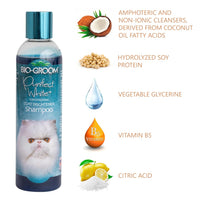 Thumbnail for Bio-Groom Purrfect White Cat Shampoo – Color Enhancing Pet Shampoo, Cat Bathing Supplies, Kitten Wash, Cat Grooming Supplies, Cruelty-Free, Made in USA, Coat Brightener Shampoo – 8 fl oz 1-Pack