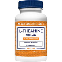 Thumbnail for The Vitamin Shoppe L-Theanine 100MG - Calm Focus, Stress Support & Relaxation, Amino Acid from Green Tea (60 Capsules)