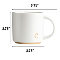 Thumbnail for COLLECTIVE HOME - Monogram Ceramic Mugs, 15 oz Golden Initial Coffee Cups, Elegant Alphabet Tea Mugs, Elegant Personalized Mug with Gift Box, Luxurious Cups for Office and Home (c)