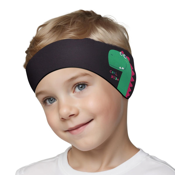 HeySplash Swimming Headband, Swimming Earplugs Kids Ear Plugs Ear Band Swimmer Ear Protection, Elastic Neoprene Ear Guard, Hair Guard for Kids, Adults, Keep Water Out, Hold Earplugs in, Medium,Black