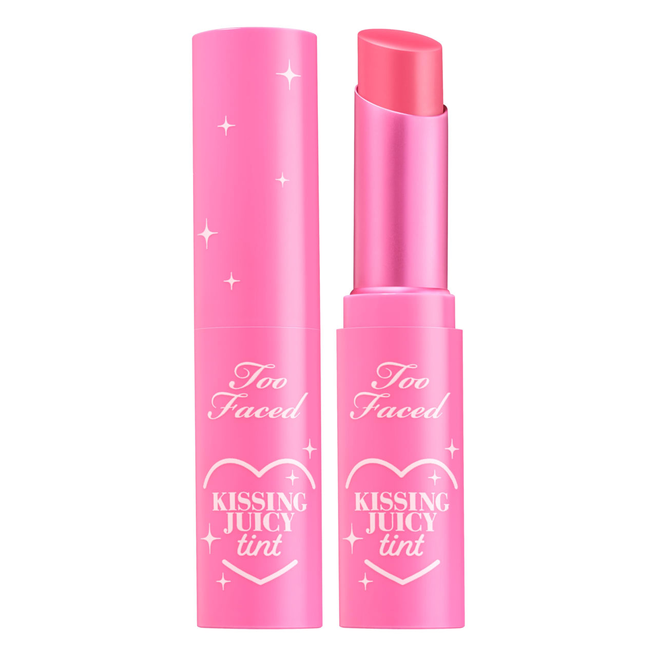 Too Faced Kissing Juicy Tint Lip Balm | Hydrating, Long Lasting Lip Stain for Instant Color + Shine with Juicy Scents, 0.10 Ounce, Bubblegum