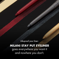 Thumbnail for Milani Stay Put Eyeliner - Picante (0.01 Ounce) Cruelty-Free Self-Sharpening Eye Pencil with Built-In Smudger - Line & Define Eyes with High Pigment Shades for Long-Lasting Wear