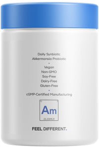 Thumbnail for Codeage Akkermansia Muciniphila Probiotic Supplement - 3-Month Supply of Akkermansia & Chicory Inulin - Daily Synbiotic Probiotic Chicory Root - 100 Million AFUs - Gluten-Free - 90 Capsules