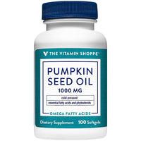 Thumbnail for The Vitamin Shoppe Pumpkin Seed Oil Cold-Pressed 1,000 (100 (100 Softgels)