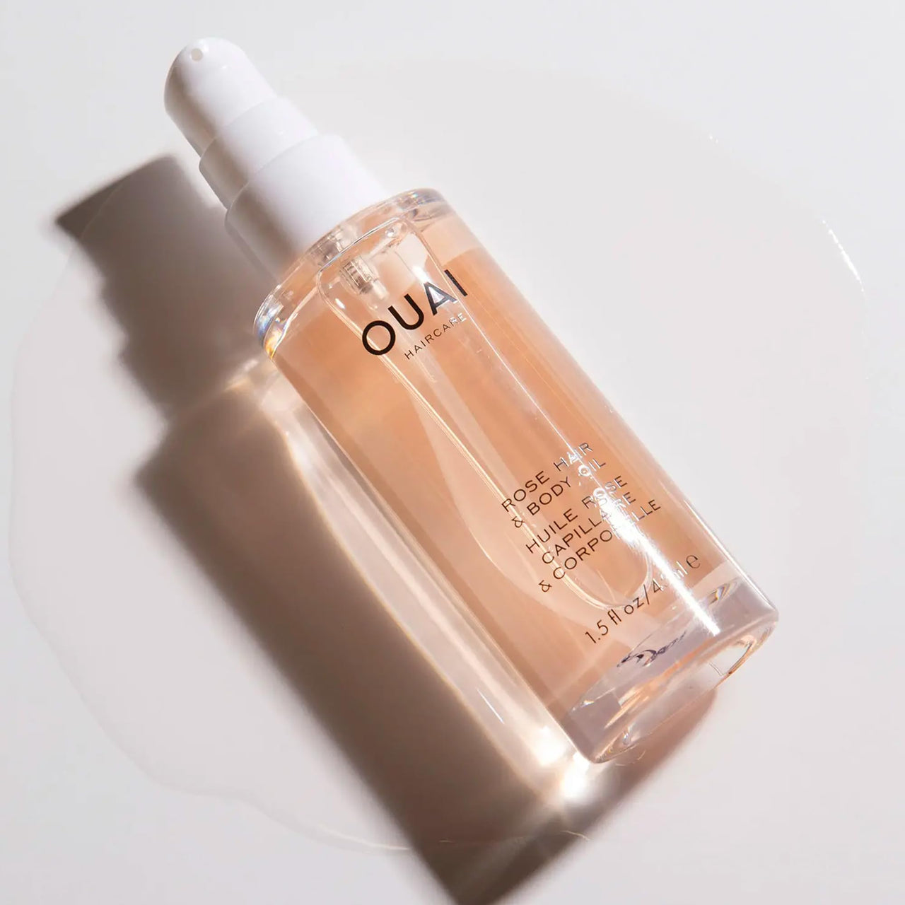 OUAI Rose Hair and Body Oil - Anti-Frizz Hair + Skin Moisturizing Oil Spray for Adding Shine and Perfume All Over - Formulated with Absinthium and Rosehip Oil (3 oz)