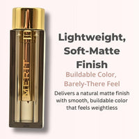 Thumbnail for Merit Signature Lip Lightweight Matte Lipstick - 0.10 oz / 3 g (Classic (neutral), standard)