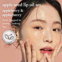 Thumbnail for NOONI Korean Lip Oil Set - Appleberry & Applecherry | Long-Lasting, Moisturizing, Plumping, Revitalizing for Dry Lips, Waterproof, No Peel Off, Stocking Stuffers, lip plumper 0.12 FL Oz x 2ea